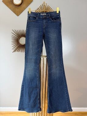 Zara - Dark Blue Flare Jeans